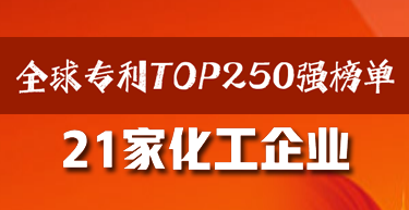 全球專利TOP250強（qiáng）榜單（dān）公布！21家化工企業上榜